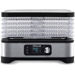 Stollar DHS600 Dörrautomat, Timer, LED-Display, 5 Ebenen, Edelstahl, silber, schwarz