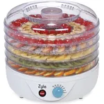 Zyle ZY338FD Dörrgerät, 5 Ebenen, 240 Watt, Temperaturregelung, Drehregler, Kunststoff, weiß