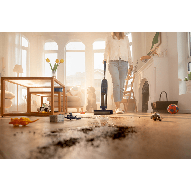 Tineco Floor One S5 Extreme Nass-Trocken-Sauger, 35 min Akkubetrieb, 2-Tank-System, Sprachassistenz, blau – Bild 6
