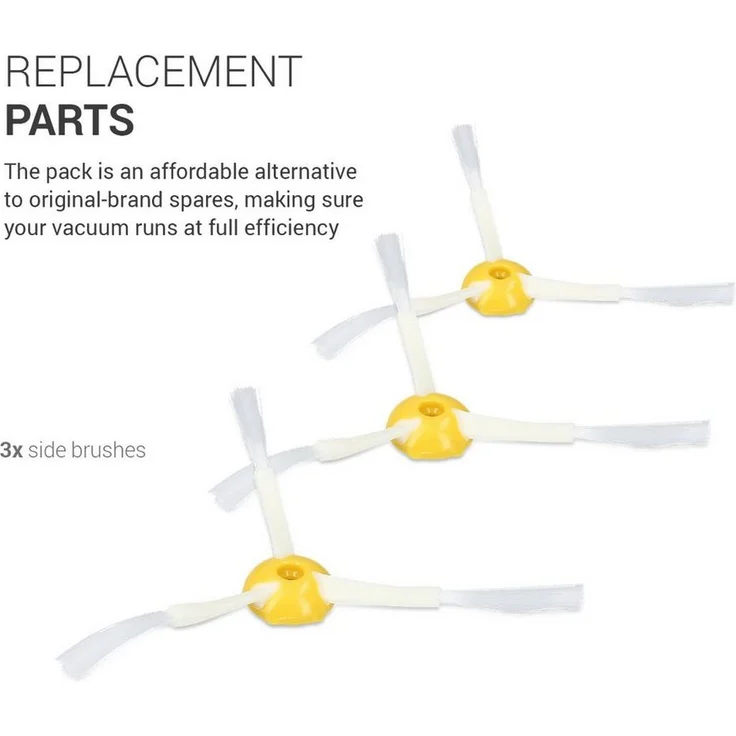 kwmobile Saugroboter, Ersatzbürsten Set für iRobot Roomba 800-900 Serie - Staubsauger Zubehör Bürsten 3x Bürstenmodule - für 800er 900er Modelle – Bild 3