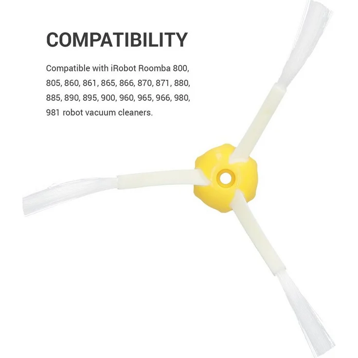 kwmobile Saugroboter, Ersatzbürsten Set für iRobot Roomba 800-900 Serie - Staubsauger Zubehör Bürsten 3x Bürstenmodule - für 800er 900er Modelle – Bild 2