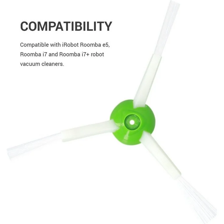 kwmobile Saugroboter, Ersatzbürsten Set für iRobot Roomba e-i Serie - Staubsauger Zubehör Bürsten 3x Bürstenmodule - für e5 i7 i7+ Modelle – Bild 2