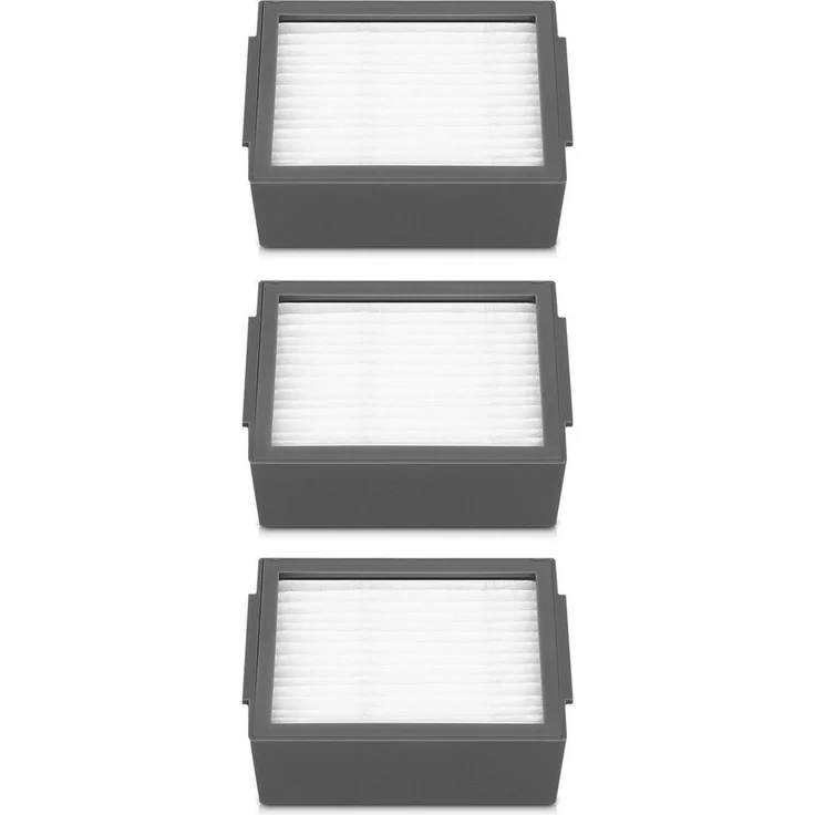 kwmobile Saugroboter, Filter Set für iRobot Roomba e-i Serie - 3x Ersatzfilter Hochleistungsfilter - Staubsauger Zubehör für Modelle e5 i7 i7+ – Bild 4