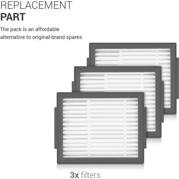 kwmobile Saugroboter, Filter Set für iRobot Roomba e-i Serie - 3x Ersatzfilter Hochleistungsfilter - Staubsauger Zubehör für Modelle e5 i7 i7+ – Bild 3