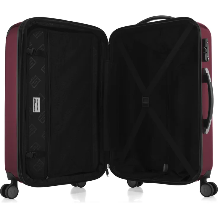 Hauptstadtkoffer Alex Handgepäck Hartschalenkoffer Kabinen Gepäck für jede Airline, 4 Rollen, Erweiterbar, 55 cm, 42 Liter TSA Zahlenschloss, Burgund – Bild 5