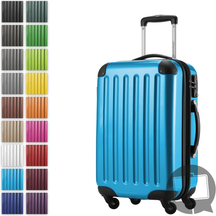 Hauptstadtkoffer Alex Handgepäck Hartschalenkoffer Kabinen Gepäck für jede Airline, 4 Rollen, Erweiterbar, 55 cm, 42 Liter Zahlenschloss, Blau – Bild 10