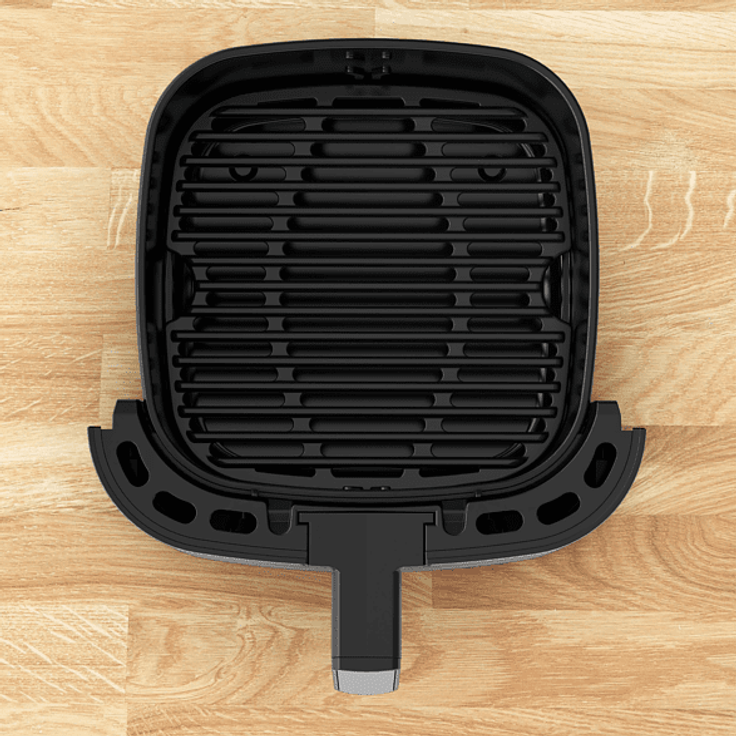 Tefal EY801D Easy Fry & Grill XXL Flexcook Heißluftfritteuse, ohne Fett, 1700 Watt, 6,5 Liter, Thermostat, Touch, 60 Minuten Timer, Abschaltautomatik, Edelstahl-Schwarz – Bild 4