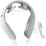 Naipo MGEP-307 Nackenmassagegerät mit Wärme, Kebor Intelligente Schnurloses Elektrische Pulse Massagegerät zur Nackenmassage Entspannung-5 Modi 15 Intensitätsstufen