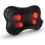 NAIPO Shiatsu Massagekissen Nacken Massagegeräte Massage für Schulter Rücken mit