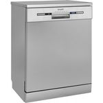 Exquisit GSP9313-030E, Geschirrspüler, Geräuschemissionsklasse C, Geräuschemissionen 49 Dezibel, Breite 60 cm, Startzeitvorwahl, silber