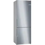 Bosch KGN49VICT Kühl-Gefrierkombination, freistehend, edelstahl mit Antifingerprint, NoFrost, Multi Airflow, 0-Grad-Zone, Schnellkühlen und -gefrieren, Breite 70 cm