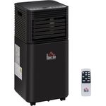 Homcom 4-in-1 Mobiles Klimagerät 823-010V91, Monoblock, schwarz