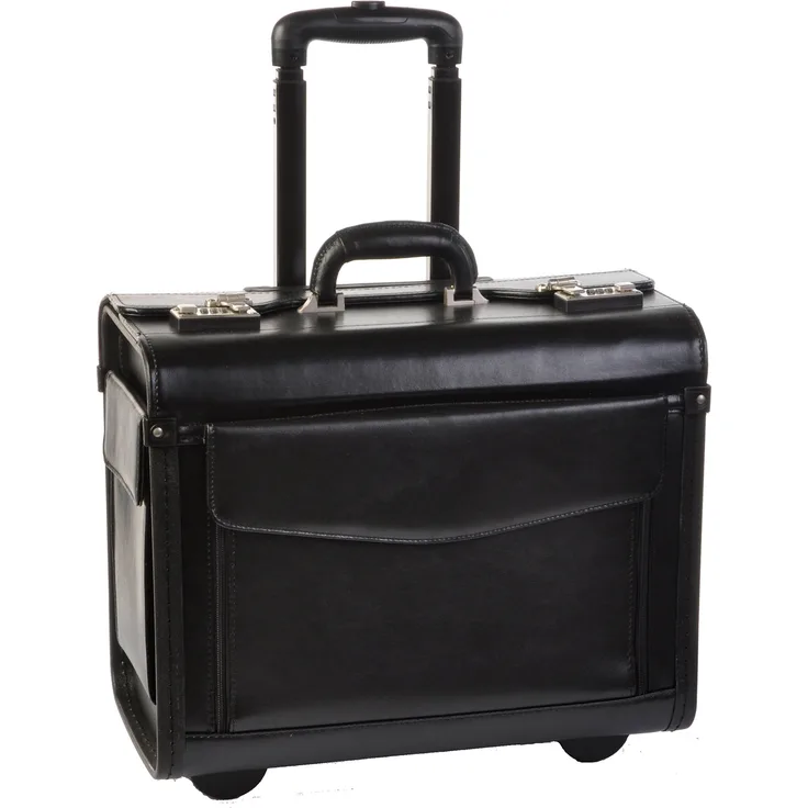 Dermata Pilotenkoffer 45,5 Spaltleder cm 2 Rollen
