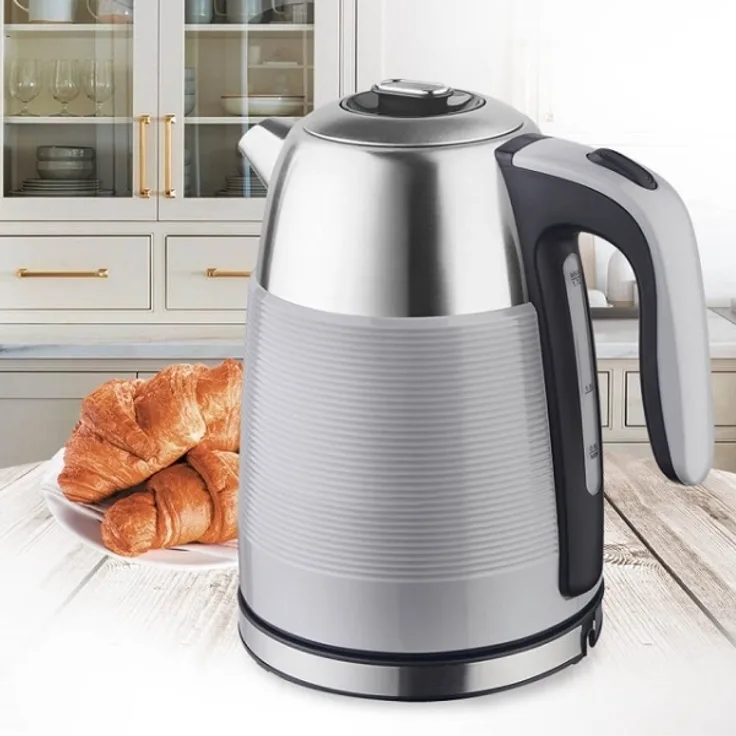 Maestro MR-1333 Wasserkocher, 2200 Watt, 1,7l, Edelstahl, Kunststoff, silber 