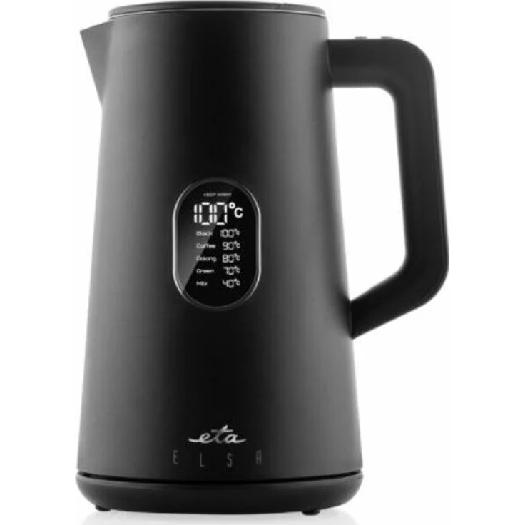 ETA Elsa ETA559790000 Wasserkocher, 1800 W, 1,5 L, 360°-Basis, Edelstahl, schwarz – Bild 1
