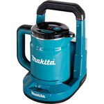 Makita DKT360Z Akku-Wasserkocher 2x18V (ohne Akku, ohne Ladegerät), 0,8 Liter, Wasserstandsanzeige, Abschaltautomatik, Trockengehschutz, Überlaufschutz, blau 