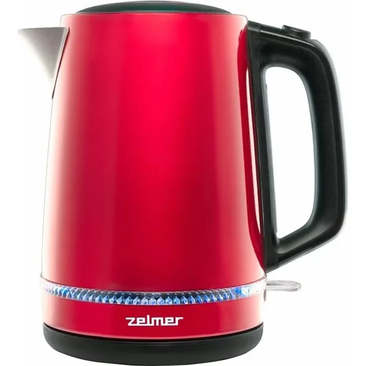 Zelmer ZCK7921R Wasserkocher, 2200 Watt, 1,7 Liter, mit Filter, rot