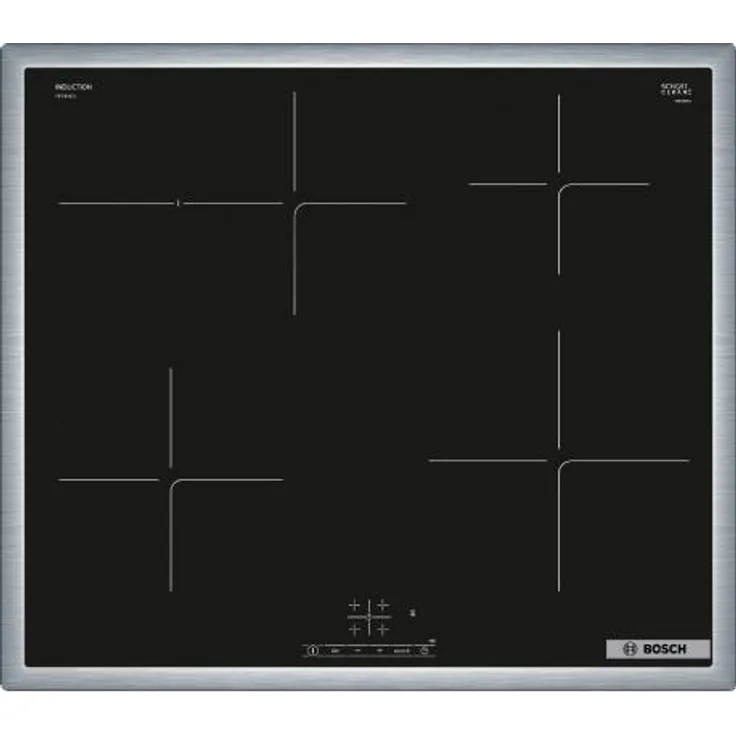 Bosch PIF64RBB5E Induktionskochfeld, Einbaugerät, Touch, Breite 58,3 cm, 4 Zonen, schwarz