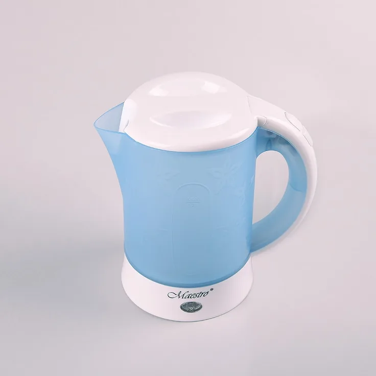 Maestro MR-010 Reise-Wasserkocher, 600 Watt, 0,6 Liter, Blau, weiß