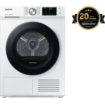 Samsung DV91BBA245AWEG, Wärmepumpentrockner, A+++, Fassungsvermögen 9 kg, Standgerät, Breite 60 cm, weiß