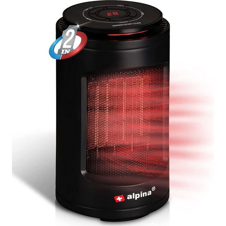 Alpina Infrarotstrahler Alpina Heizlüfter Elektroheizung 1200W, Heizlüfter