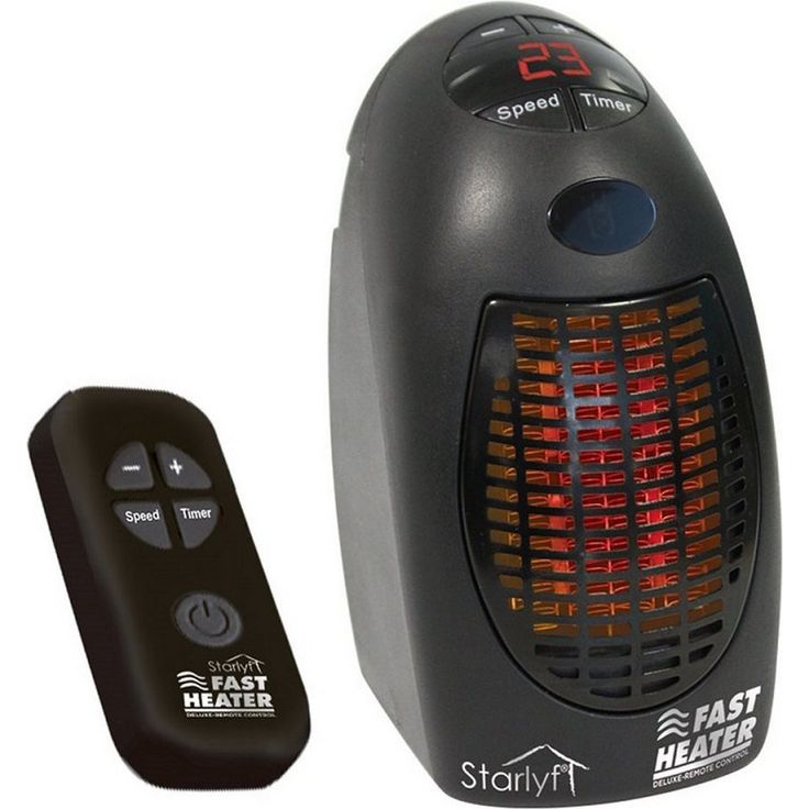 Starlyf Heizlüfter Fast Heater Deluxe, 400 W, inkl. Fernbedienung, tragbare und leistungsstarke Steckdosen-Mini-Heizung, mit Temperaturregelung, Heizlüfter