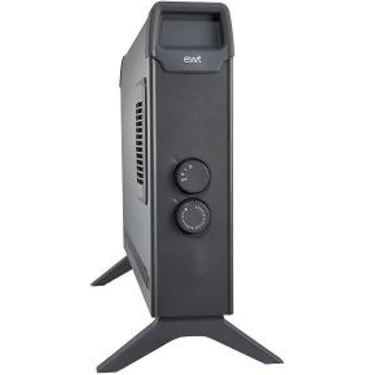 EWT Konvektor Heizung Clima ML Turbo, 2000W, Frostschutz, Turbogebläse, Schwarz (100204), Konvektor