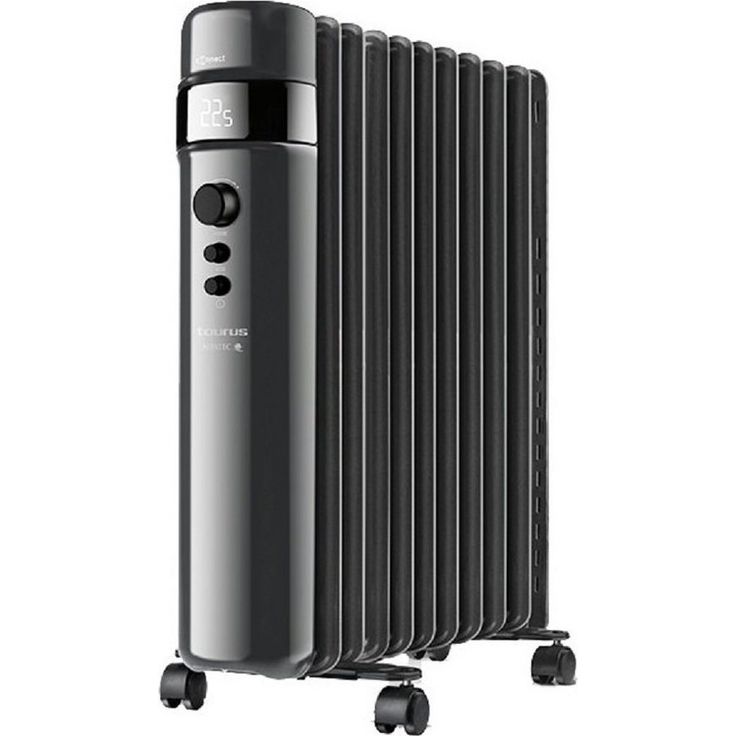 JUNG Ölradiator TAURUS-AG15 - Elektrische Heizung mit Thermostat & App Steuerung - Mobile Elektroheizung 1500W, 7 Heiz-Lamellen, Energiesparend, Ölradiator für Räume bis 25qm, Überhitzungsschutz, leichtes Gewicht, mobiles Heizgerät, Kabelaufwicklung, mobil