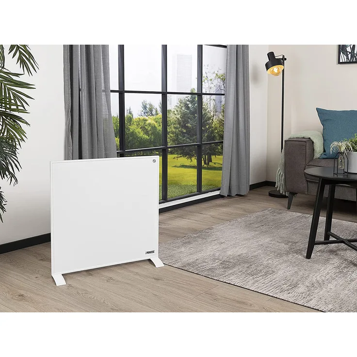 Smarte Infrarot Flächenheizung fürs Badezimmer App & Sprach steuerbar, 59x59cm, Heizstrahler