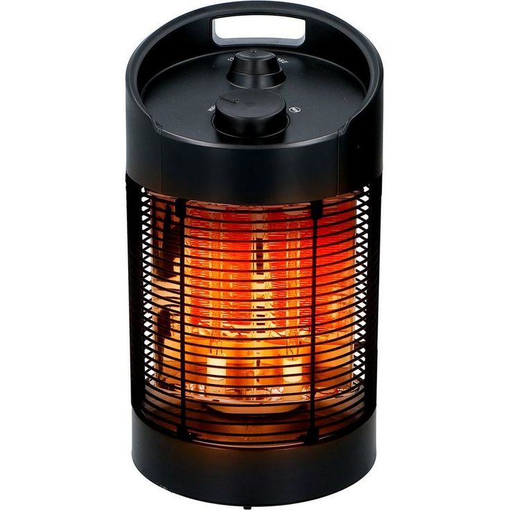Bubble-Store Heizstrahler Infrarotstrahler mit 2 Heizstufen, Terassenstrahler oszillierend 120° - 360°, Tragegriff, Antikipp-Sicherung, für Indoor und Outdoor geeignet, IPX4, Heizstrahler
