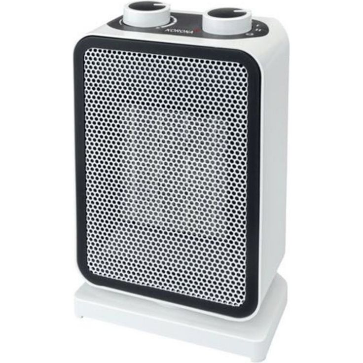 KORONA Keramikheizlüfter 60001, Heizgerät, Weiß, Schwarz, Oszillierend, Überhitzungsschutz, Umstoßsicherung, Heizlüfter