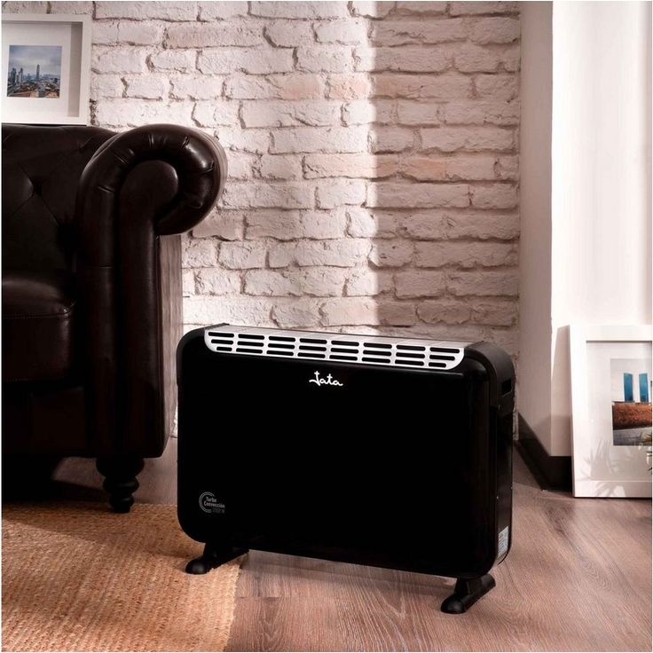 Jata Heizgerät Jata Konvektor Turbo Heizung - Convector Turbo Heater C214T, 2000 W, Heizgerät mit einstellbarer Thermostat, 2 Betriebs-Schalter + Ventilator, 3 Heizstufen 750W - 1250W - 2000W, Überhitzungsschutz, Heizlüfter