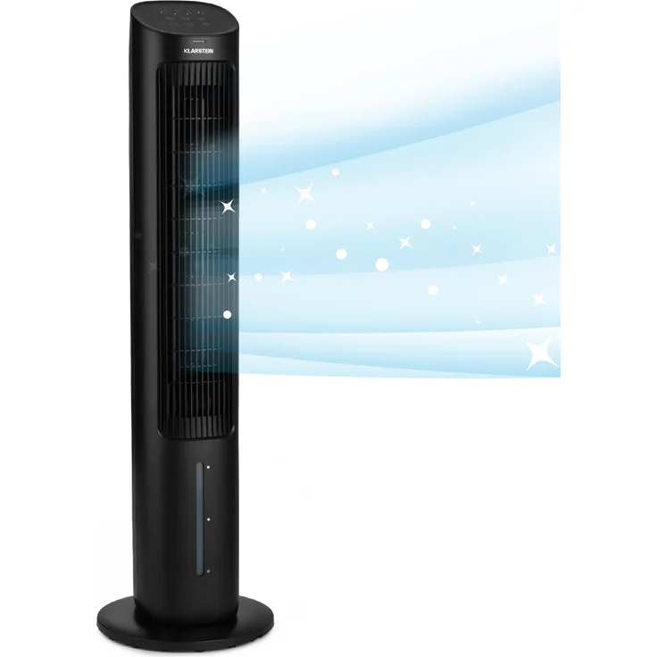 Mistral 5-in-1 Luftkühler Ventilator Luftbefeuchter Ionisator 360 m³/h Fernbedienung Schwarz