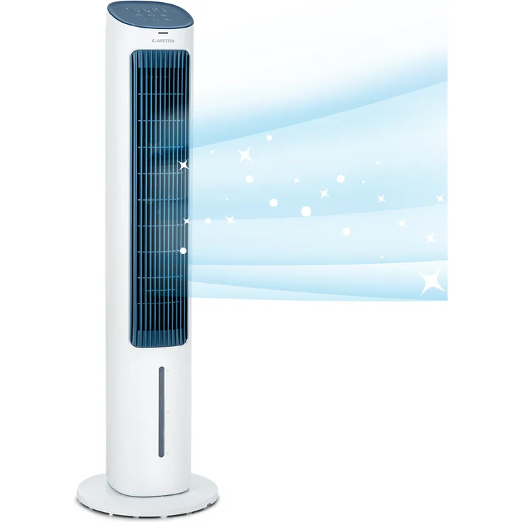 Mistral 5-in-1 Luftkühler Ventilator Luftbefeuchter Ionisator 360 m³/h Fernbedienung Weiß