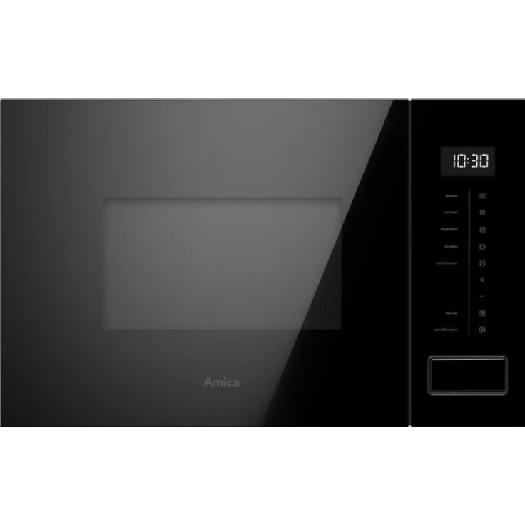 Amica AMMB20E5SGB X-Type Integriert Grill-Mikrowelle, Einbaugerät, 20 Liter, 800 W, Touch, 5 Leistungsstufen, schwarz