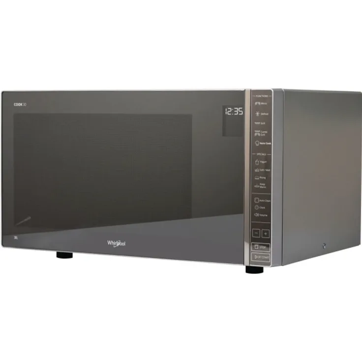 Whirlpool MWP 303 M Mikrowelle mit Grill, Standgerät, 30 l Garraum, 900 W, Touch, LED-Display, silber