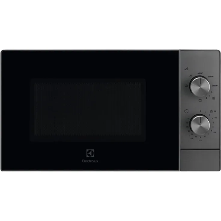 Electrolux EMZ421MMTI Mikrowelle, Standgerät, 800 Watt, 20 Liter, Drehregler, grau, schwarz