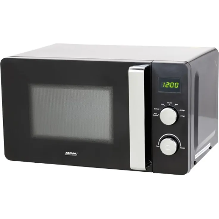 MPM 20-KMG-03 Mikrowelle, Standgerät, 700 W, Drehregler, schwarz