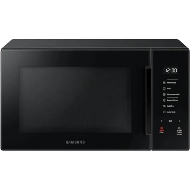 Samsung MG23T5018CK/BA Mikrowelle mit Grill, 23 Liter Garraum, 800 Watt, Timer, schwarz