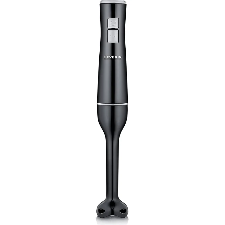 Severin 3770 Stabmixer 170W, 2 Geschwindigkeiten, Turbostufe, abnehmbarer Pürierstab und ergonomisches Design, Kunststoff, schwarz, silber – Bild 1