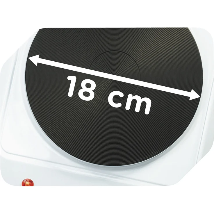 ok. OSP 1520 W Kochplatte, Betriebsart elektrisch, 1 Zone, Breite 24,8 cm, weiß – Bild 4