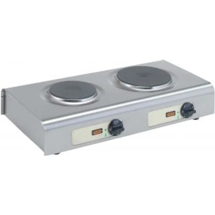 Neumärker 145-180 16-00115 Kochplatte, Betriebsart elektrisch, 2 Zonen, Breite 64 cm, Kontrollleuchten, höhenverstellbare Füße, edelstahl