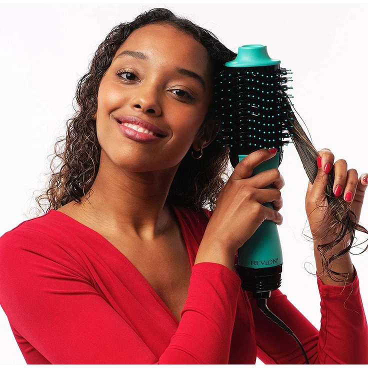 Revlon RVDR5222TE Salon One-Step Aquamarin Warmluftbürste, 1160 Watt, Kaltstufe, Ionen-Technologie, türkis – Bild 4