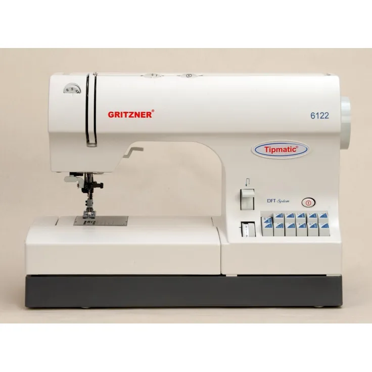 Gritzner Nähmaschine tipmatic 6122 Freiarm-Nähmaschine, weiß