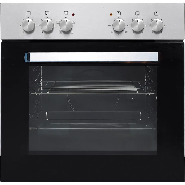 PKM BIC3 I-GK-IX-2 Herdset, inklusive Glaskeramikkochfeld, Einbaugerät, Energieeffizienzklasse A, Volumen 55 l, Breite 59,5 cm, mittel (35 - 64 l), 4 Zonen, edelstahl