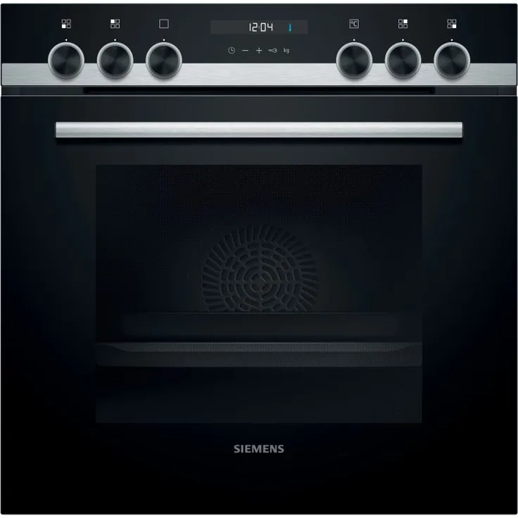 Siemens iQ300 EQ521KB10 Herdset, inklusive Glaskeramikkochfeld, Einbaugerät, Energieeffizienzklasse A, Volumen 71 l, Breite 59,4 cm, groß (ab 65 l), 4 Zonen, edelstahl