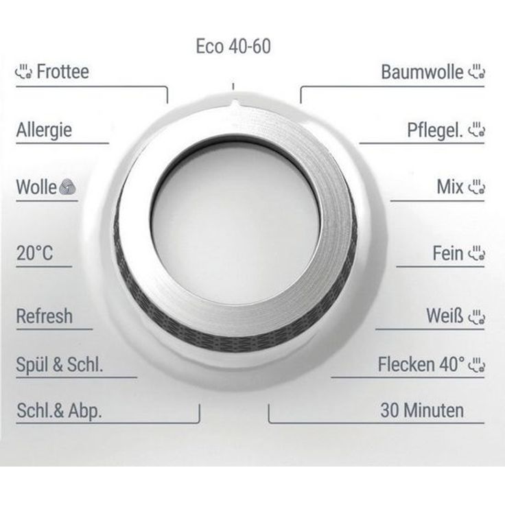 Bauknecht Super Eco 9464 A, Frontlader-Waschmaschine, A, Fassungsvermögen 9 kg, Stangerät, Breite 59,5 cm, Active Care, Steam Hygiene mit Antivirus – Bild 4