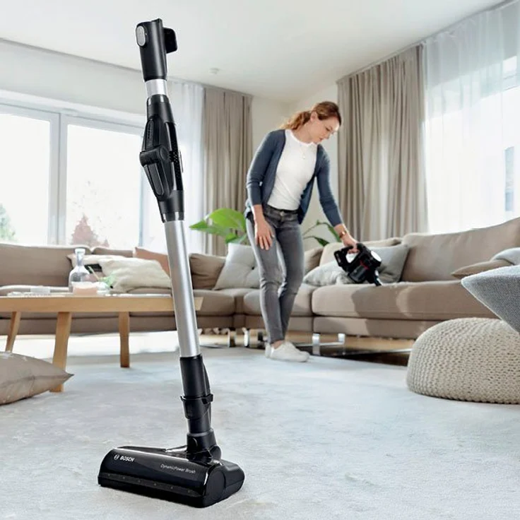 Bosch Unlimited Serie 7 BKS711XXL Handstaubsauger, 40 min Akkubetrieb, Akkuwechsel-Option, knickbares Rohr, schwarz-silber – Bild 3