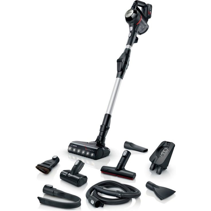 Bosch Unlimited Serie 7 BKS711XXL Handstaubsauger, 40 min Akkubetrieb, Akkuwechsel-Option, knickbares Rohr, schwarz-silber