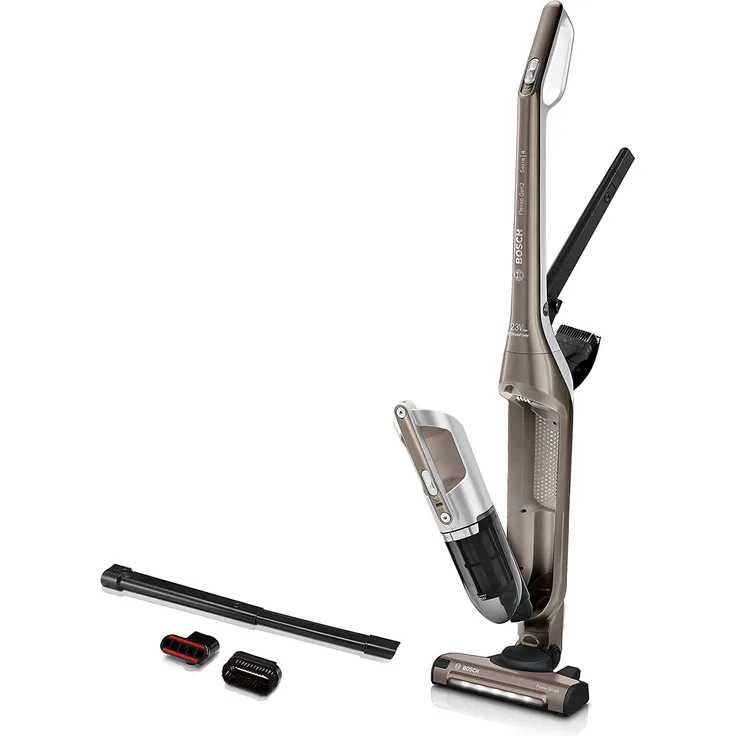 Bosch Serie 4 BBH3ALL23 Flexoo'o Gen2 Handstaubsauger, 50 min Akkubetrieb, 2 Saugmodi, freistehend, Champagner-Beige